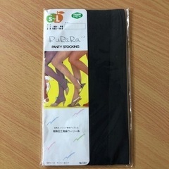 未使用　ストッキング　黒に近いグレー　S-L