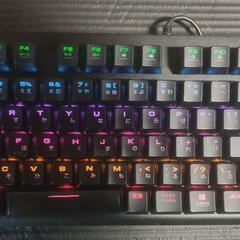 ゲーミングキーボード　HERMES E2 RED 7 COLOR