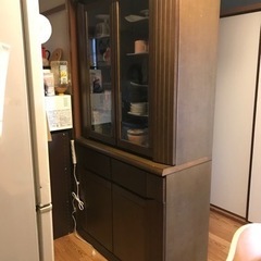 オールドカリモク　食器棚