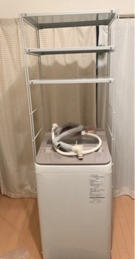 洗濯機 スチールユニットシェルフ 無印 パナソニック