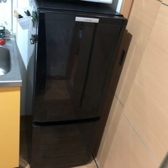 【〜3/27】冷蔵庫 146L ノンフロン型 2ドア 冷凍冷蔵庫 MR-P15T-Bの画像