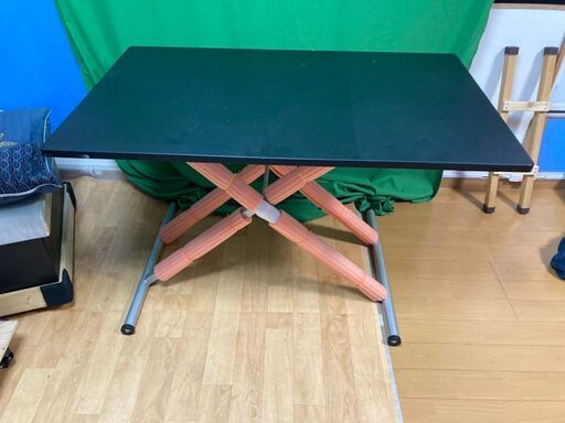 【中古】昇降テーブル　幅120cm 奥行75cm 高さ25～75cm