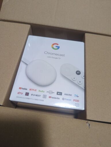 新品未開封クロームキャストChromecast with Google TV snow