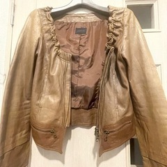 羊革レザージャケットの画像