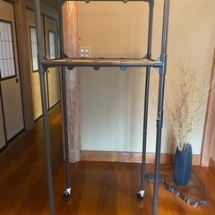 無料　　イレクター　(塗膜鉄パイプ)   棚　　鉄　シェルフ
