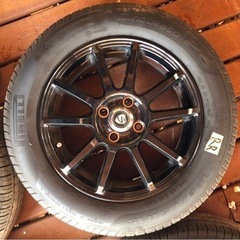 日産ティーダ　ノーマルタイヤホイールセット　ナット付きの画像
