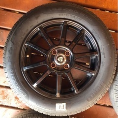 日産ティーダ　ノーマルタイヤホイールセット　ナット付きの画像
