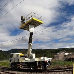 鉄道土木工事　※軌陸両用車オペレーターの画像