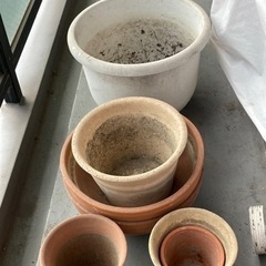 使わなくなった植木鉢ほか一式