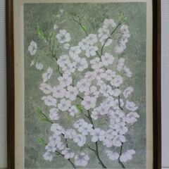 288×379(太子)サイズ額縁（白桜の水彩画付き）