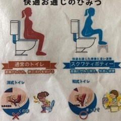 トイレ　踏み台　子供　大人（健康に良い姿勢）の画像