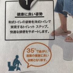 トイレ　踏み台　子供　大人（健康に良い姿勢）の画像