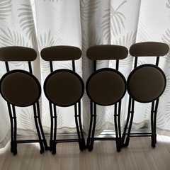 ニトリ　折りたたみ　丸椅子の画像