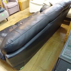 本革3人掛けソファー　背もたれ取り外し可能【愛品倶楽部柏店】の画像