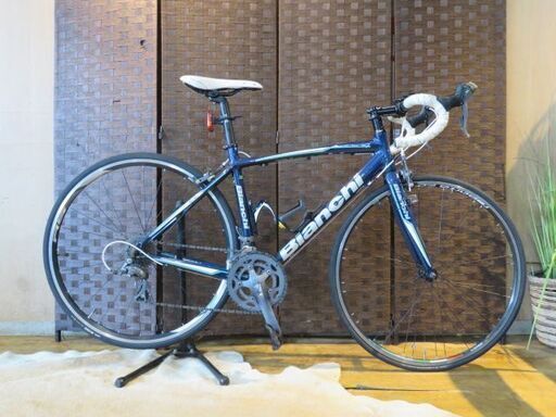 ■BIANCHI VIA NIRONE7 ビアンキ ビアニローネ7 50サイズ 16速 ネイビー シマノ CLARIS アルミフレーム ロードバイク 自転車 札幌発