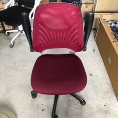 0302-069【抽選】オフィスチェア　レッド　0309当選発表の画像