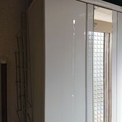 ホワイト化粧版 シューズラック 綺麗 シューズボックスの画像