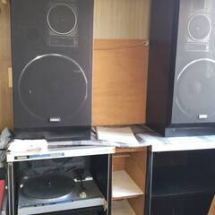 レコードプレイヤー スピーカー ラジオ カセット ケース 一式