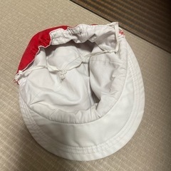 赤白帽 小学校の画像
