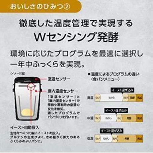 [新品]パナソニック ホームベーカリー パン焼き器 1斤 22メニュー ホワイト SD-SB4-W　Panasonic