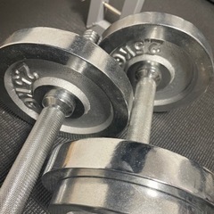 クロームダンベル　10kg×2 可変の画像