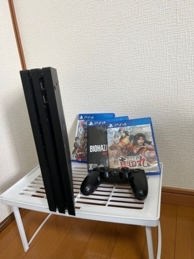 PS 4 pro 1TB  カセット3本付き