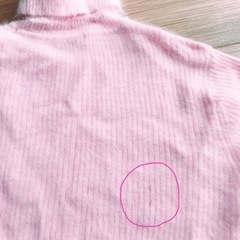 ふわふわピンクニットの画像