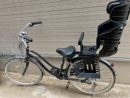 【引取り限定】子供乗せ自転車変速付き24インチ