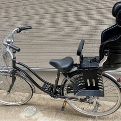 引取り限定】子供乗せ自転車変速付き24インチ