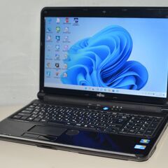 中古ノートパソコン 最新Windows11+office AH53/C core i3-380Ｍ/HDD640GB/4GB/15.6インチ/DVDマルチ/HDMI/無線/テンキー/便利ソフト