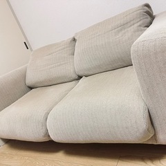 無印良品　2シートソファ　カバー付き　0円の画像