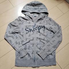 UNIQLO スヌーピー 総柄 ジップアップパーカーの画像