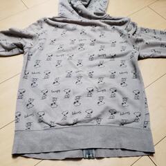 UNIQLO スヌーピー 総柄 ジップアップパーカーの画像
