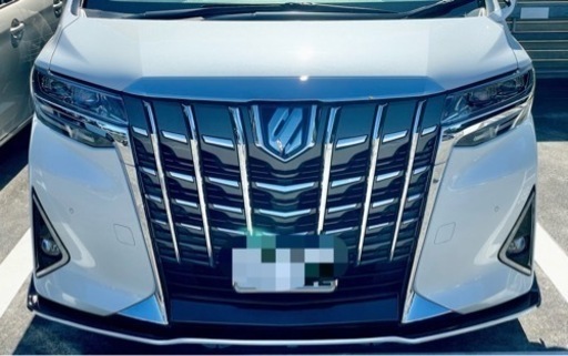 アルファード30系後期　シルクブレイズ風　フロントリップスポイラー　割有り