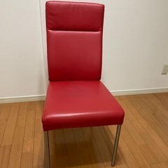 赤椅子　チェア　ダイニングチェア　Nシールド