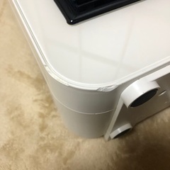 中古 TEKNOS テクノス 電気式セラミックファンヒーター 1200W ホワイト TD-S1200(W)の画像