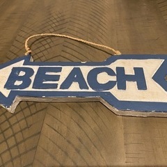 BEACH サイン　サーフ　ハワイ　インテリア