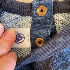 プチバトー　12m  トレーナー  80センチの画像