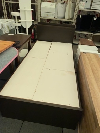 21⭐️値下げしました‼️ニトリ　ベッドフレーム　収納付き　コンセント付き