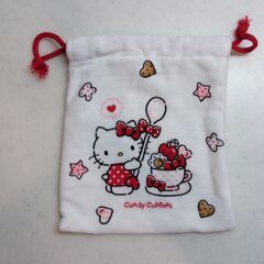 サンリオ　ハローキティの巾着袋の画像