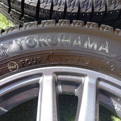 スタッドレス155/65R13 タイヤアルミホイール付きの画像