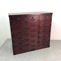 時代箪笥　民芸箪笥　収納家具　整理箪笥　装飾金具　和箪笥 江戸民芸 和箪笥 時代箪笥 和タンス 和家具 チェスト 鍵付き 民芸家具