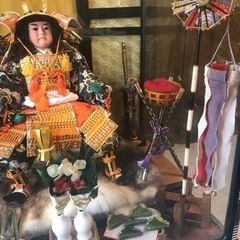 五月人形　子供大将　ショーケース入りの画像