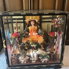 五月人形　子供大将　ショーケース入りの画像