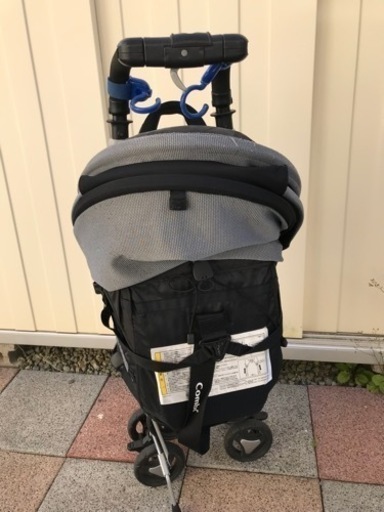 中古◆Combi◆ベビーカー◆ココットコンパクトW◆リクライニング◆ブラック