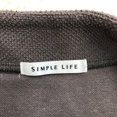 【simple life】カットソー　チョコレート色　サイズL　綿１００％の画像