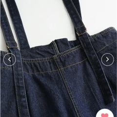 デニム　ワイドサロペット　未使用！の画像