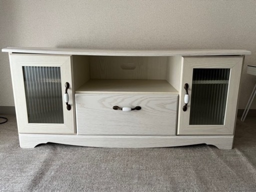 収納付き テレビボード ホワイト