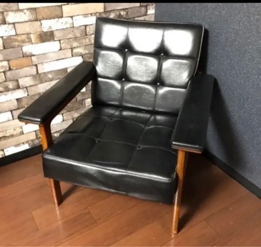 オールドカリモク Kチェア 1シーター スタンダードブラック