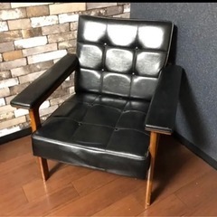 オールドカリモク Kチェア 1シーター スタンダードブラック